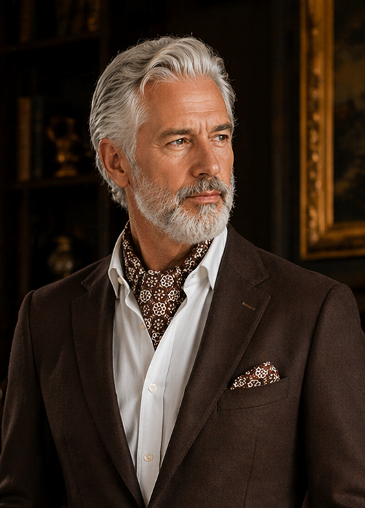 Pure silk Ascot